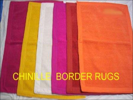 Solid Chenille Border Rugs