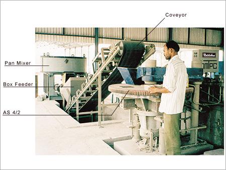 Production line of Hydraulic Brick Making Machine AS 4