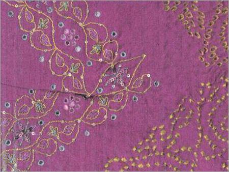 Chiffon Saree with Hand Embroidery