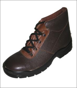 Safety Shoes - Leather, Various Sizes, Rubber Sole | Lace-up, Durable, Protective, Comfortable, Lightweight, Stable, Removable Insole, Steel Toe Cap