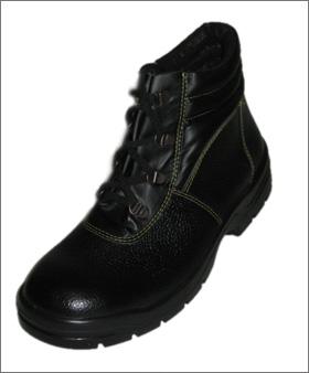 Safety Shoes - Leather, Various Sizes, Rubber Sole | Lace-up, Steel Toe Cap, Cushioned Insole, Protection, Durability, Comfort, Style