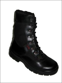 Safety Shoes - Leather, Rubber, Size 8-12, 15cm Height | Lace-up, Impact Resistance, Ankle Support, Slip Resistance, Water Resistant, Lightweight