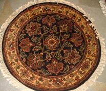 Round Hand Knotted Carpet