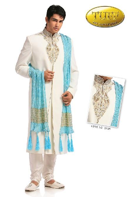 Plain Fabric Sherwani