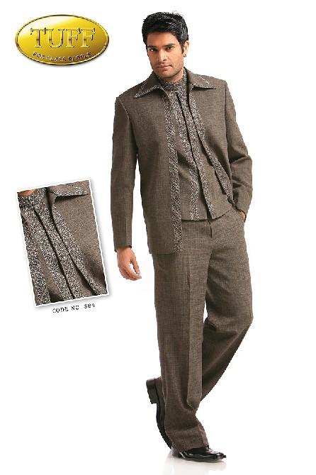 Imported Structured Fabric Suit