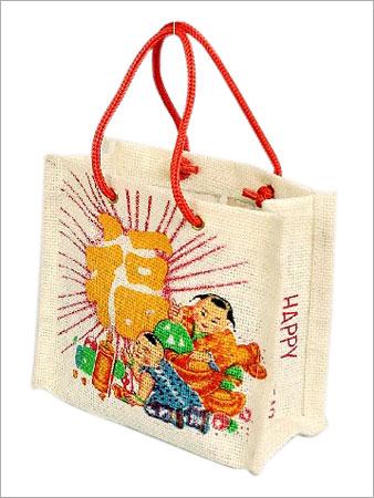 Jute gift bags small