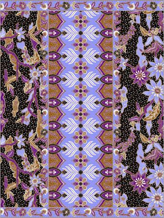 Body - Textile 100-150cm Length, 50-100cm Width, Purple | Floral Pattern, Durable Design, Versatile Use