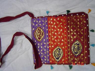 Ladies Zari Work Sling Bag