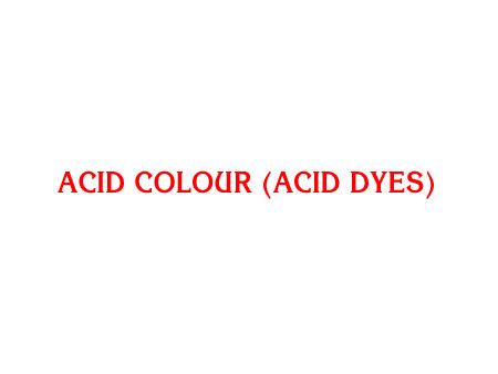 Acid Yellow 5GN