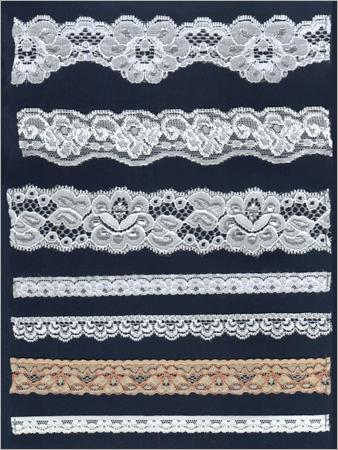 High Quality Lycra Laces - Variable Width and Length, White | Durable, Stretchable, Soft, Washable, Versatile, Elegant