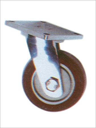 PU wheel on SS castor