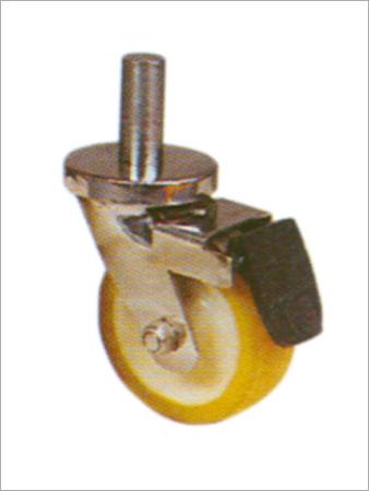 Polyurethane wheel on SS pin type swivel castor