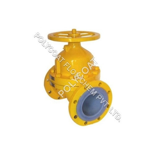Ptfe Neoprene Diaphragm Valve - Color: Yellow