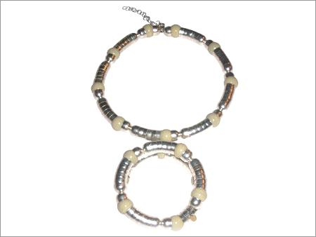 Brass Glass Beads Necklace