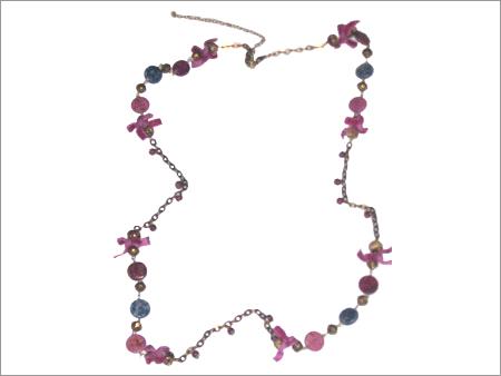 Cotton Thread Glass bead Necklace