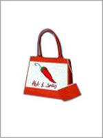 Jute Bags - Jute, 10x12x4 Inches, Red | Double Handles, Eco-Friendly, Durable, Stylish, Lightweight, Reusable