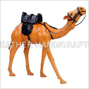Leather Stuffed Standing Camel