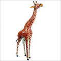 Stuffed Leather Standing Giraffe