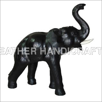 Stuffed Leather Indian Elephant