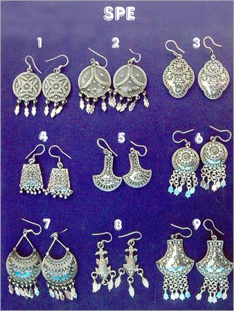 Silver Jewelry - Sterling Silver, Variable Dimensions, Silver Color | Elegant Design, Hook Fastening, Durable Handcrafted Earrings