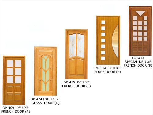 Solid Wood Fancy Glass Door