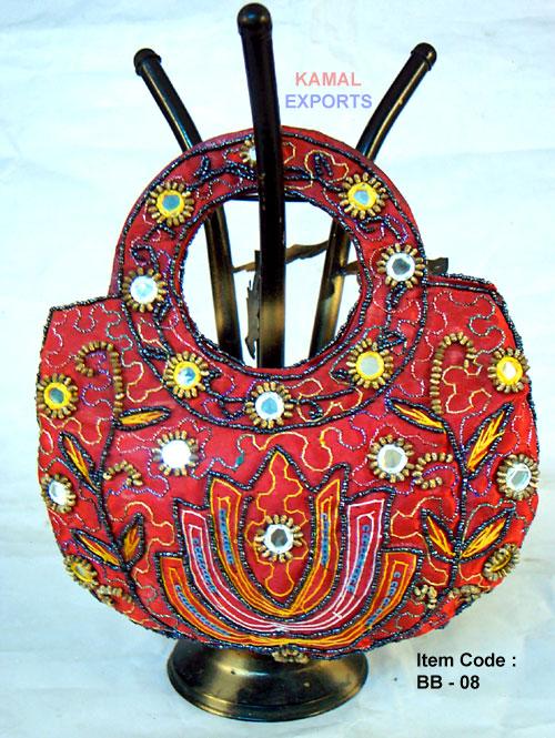 Embroidered Beaded Bag.