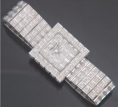 Gent's Watch With Full Diamond Dial & Belt