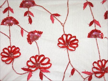Ribbon & Sequined Flower