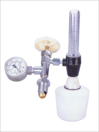 Deluxe Oxygen fine adjustment valve with Rotametre & Humidifier bottle