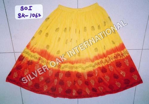 Hand Block Print Skirt