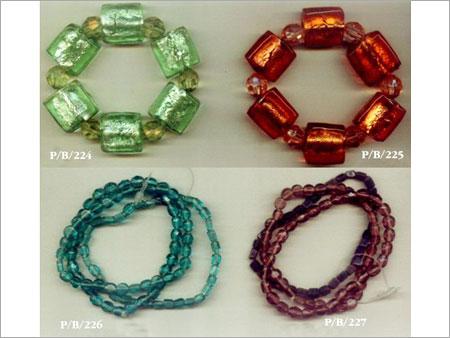 Silverfoil Glass Beaded Bracelets---fashion-jewelry