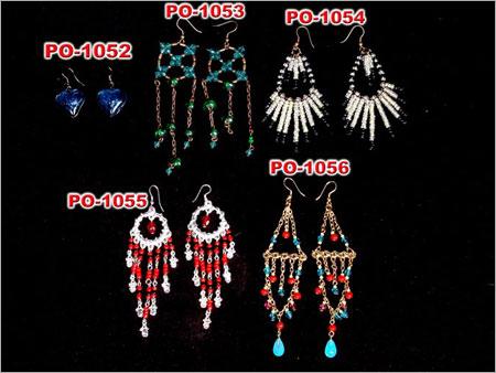 Glass Beaded / Metal Earrings-Fashion-jewelry