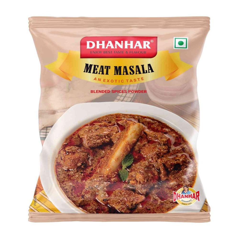Dhanhar Meat / Mutton Masala | Blended Spices | No Artifiacial Flavour Added | No Preservative, 500 Grams - Physical Form: Powder