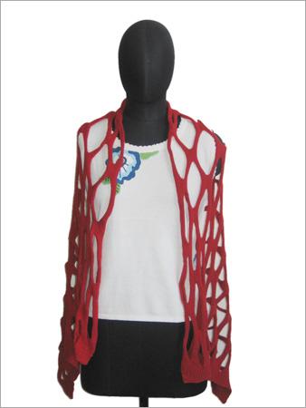 Ladies Top with Woolen Scarf