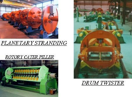 Drum Twister and planetary stranding machine