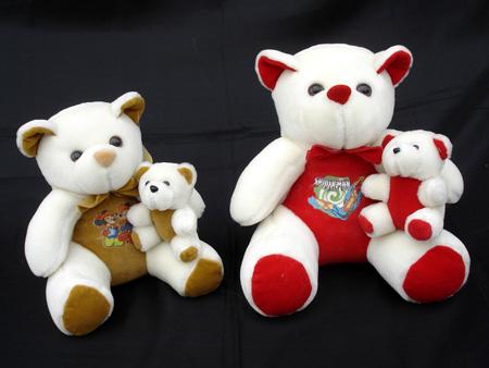 TEDDY WITH BABY SMALL N BIG