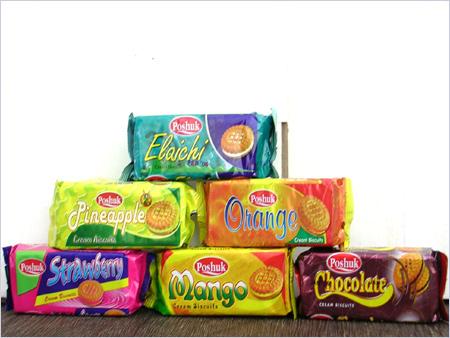 Fruit Cream Biscuits(Elaichi,Orange,Pineapple,Strawberry,Mango & Chocloate)