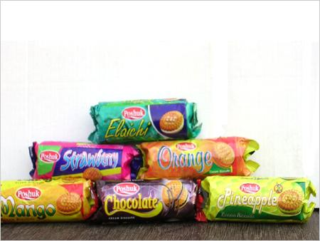 Fruit Cream Biscuits(Elaichi,Orange,Pineapple,Strawberry,Mango & Chocloate)