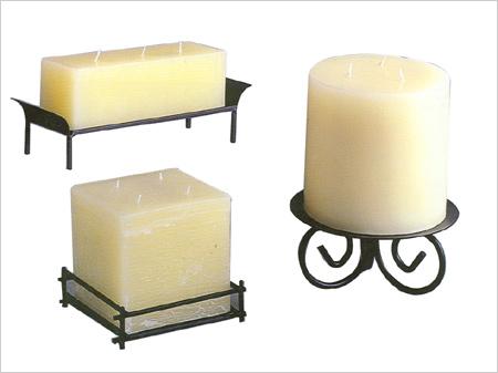 Candle with holder