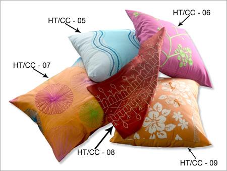 Embroidery Cushion Cover - Cotton, 16x16 Inch, Multicolored | Floral Embroidery, Soft, Durable, Decorative, Versatile
