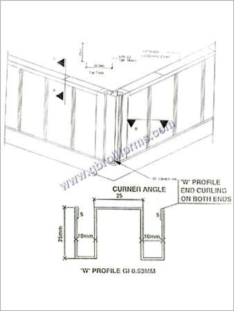 Cement Board Prefab Houses Section