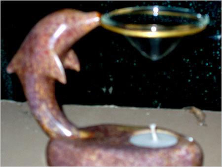 Designer Stone Candle Holder