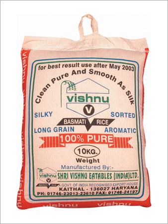 Basmati Rice in 10 Kg Cotton Bag