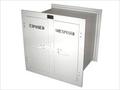 X-ray Cassette Pass Box - Lead Lined 1.5mm, 24x22x24 Inches, Off-white Color - Clear Markings, Light Proof, Manual Interlock, Double Exposure Prevention