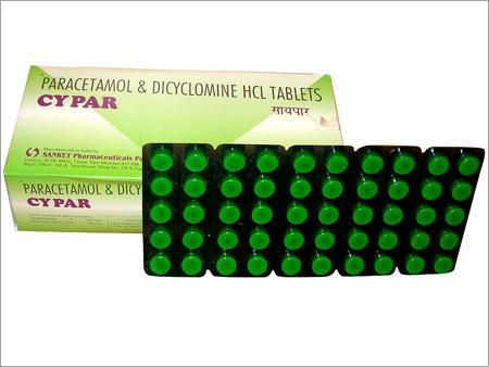 Paracetamol & Dicyclomine HCL Tablets