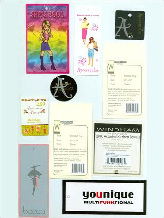 Tags and Printed labels
