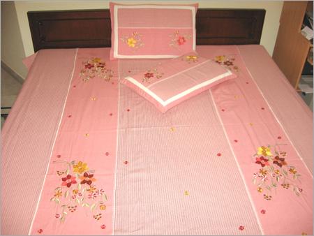 embroidered bed sheet