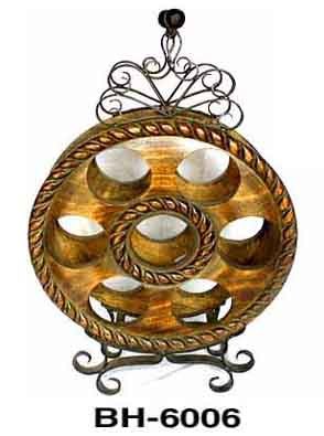 Wine Rack (Wood & Iron)