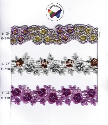 Cut Work Beaded Lace