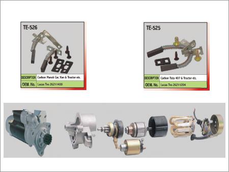 TE-526 TE-525 Alternator Carbon Set and Self Starter Motor Assembly